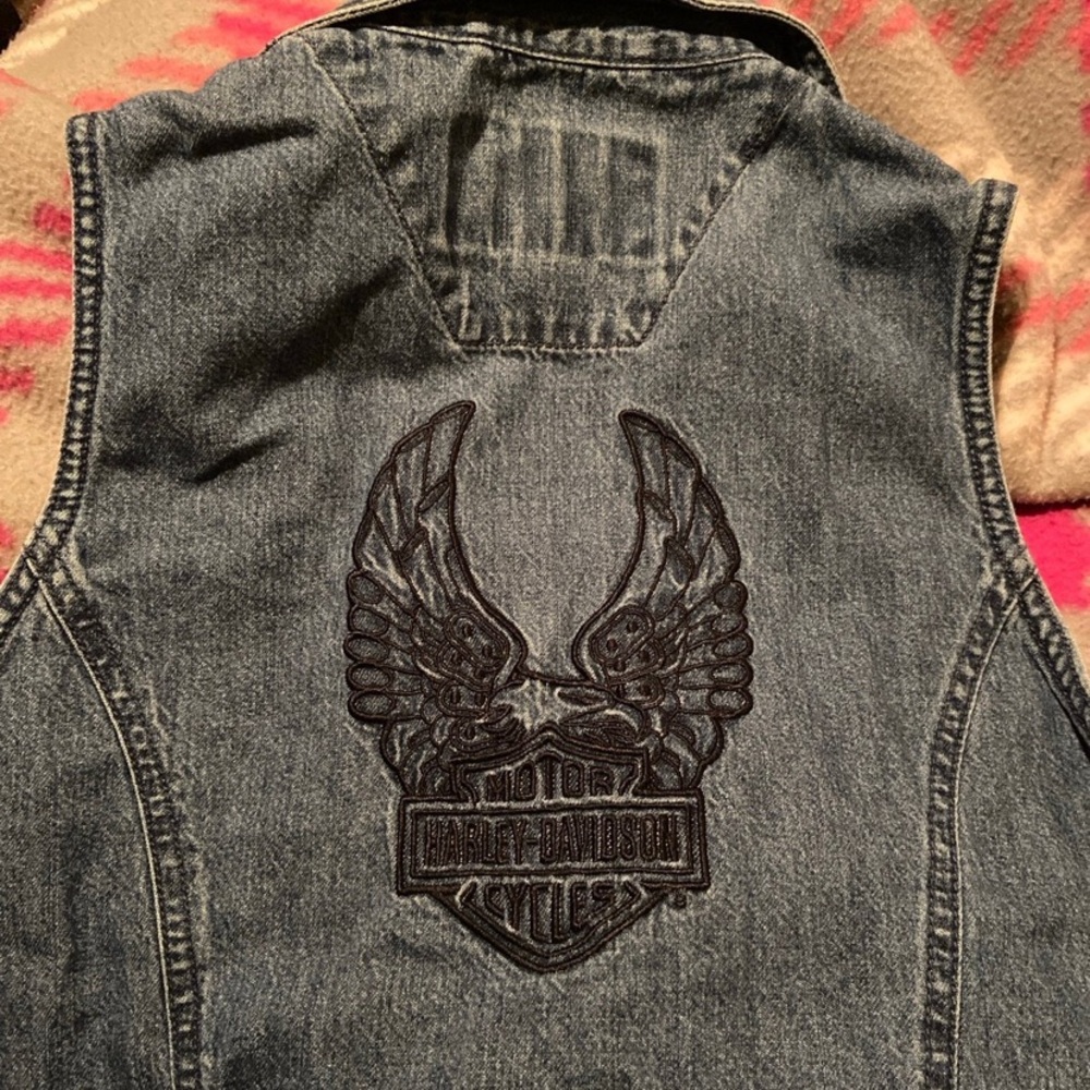 Harley Davidson Denim Vest med
